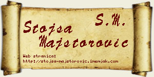 Stojša Majstorović vizit kartica